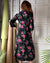 40s Silk Floral Wrap Dress