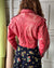 90s Guava Pink Leather Jacket