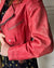 90s Guava Pink Leather Jacket