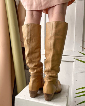 Miu Miu Leather Knee High Boots