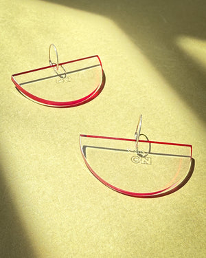 80s C&N Semicircle Dangle Earrings