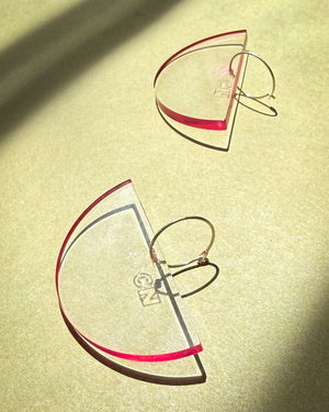 80s C&N Semicircle Dangle Earrings