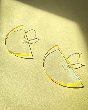 80s C&N Semicircle Dangle Earrings