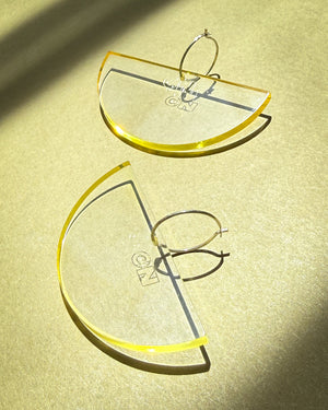 80s C&N Semicircle Dangle Earrings