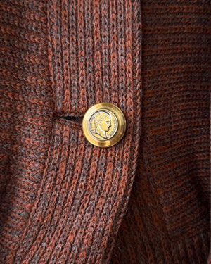50s Wool Scarf Jacket | S-M