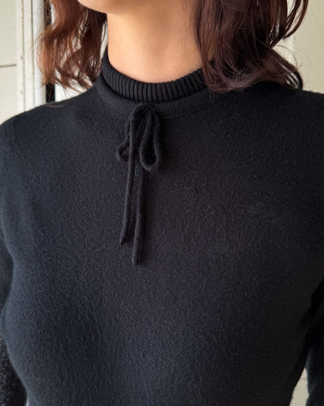 80s Givenchy Bow Sweater | S-M