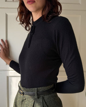 80s Givenchy Bow Sweater | S-M