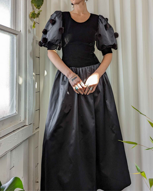 80s Givenchy Mink Trim Gown | M - Lucky Vintage 80s Givenchy Mink Trim Gown | M - Lucky Vintage