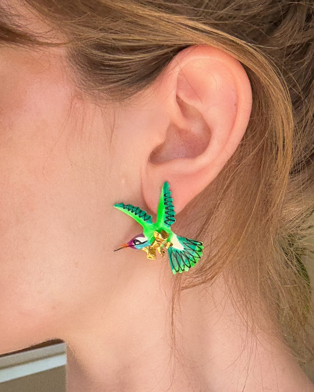 1991 LATR Hummingbird Earrings