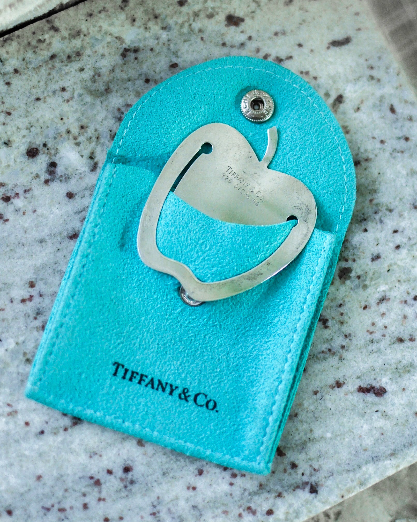 Tiffany & Co. Sterling Apple Bookmark