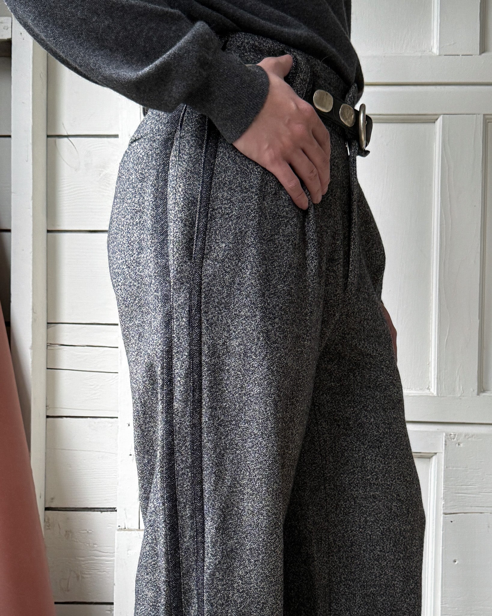 80s Versace Wool Trousers | 30x30 - Lucky Vintage