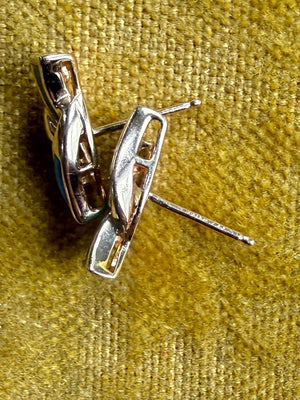 14K Gold Opal Earrings