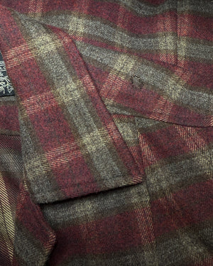 00s Plaid Wool Pant Suit | S