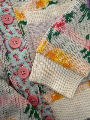 70s Betsey Alley Cat Cardigan | S