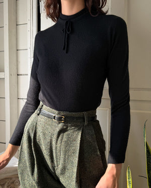80s Givenchy Bow Sweater | S-M