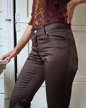 00s Satin Bootcut Pants | S-M