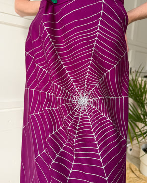 70s Miss Shaheen Spiderweb Skirt | L