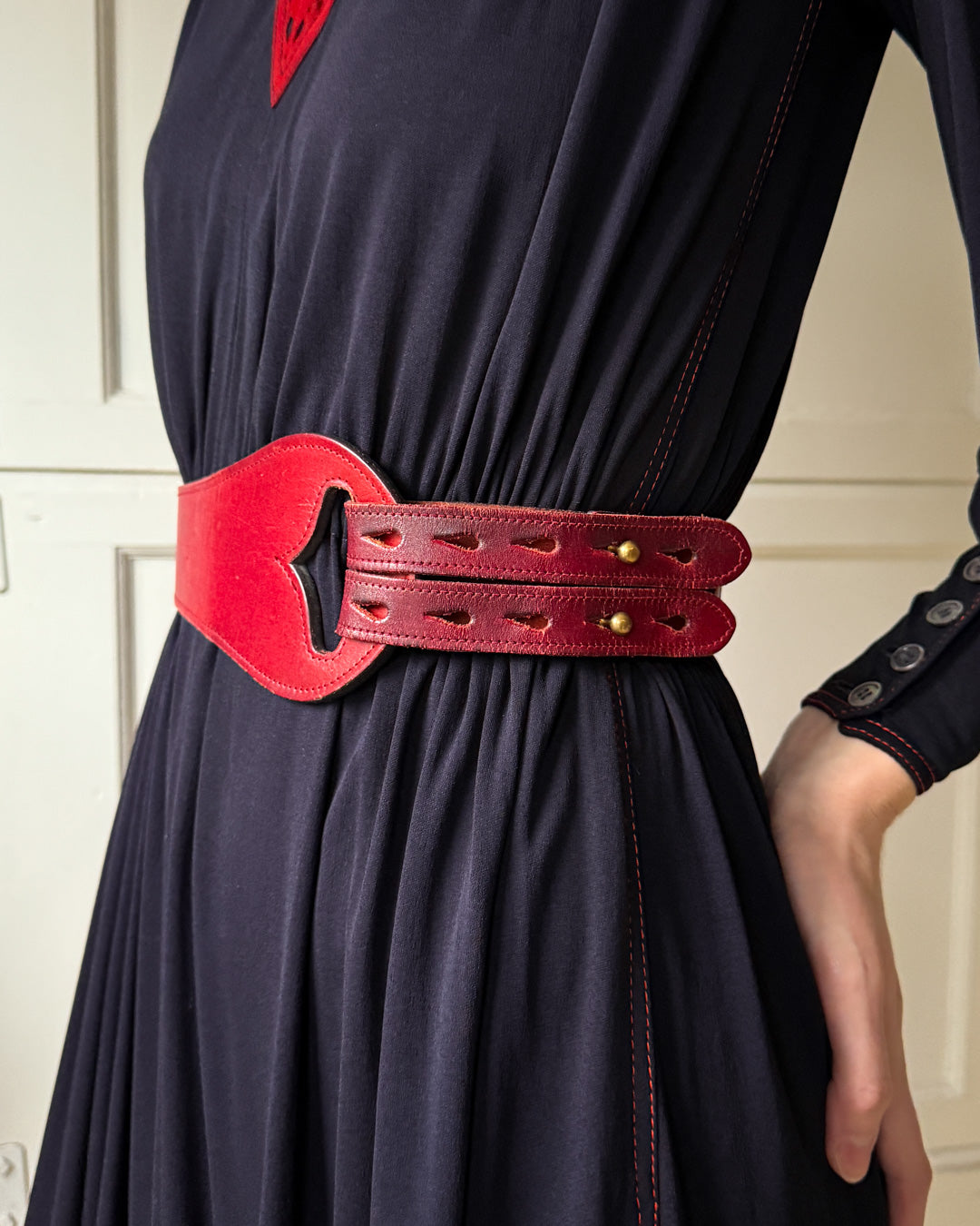 80s Lara Bressi Leather Belt
