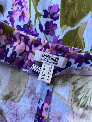 90s Moschino Floral Dress