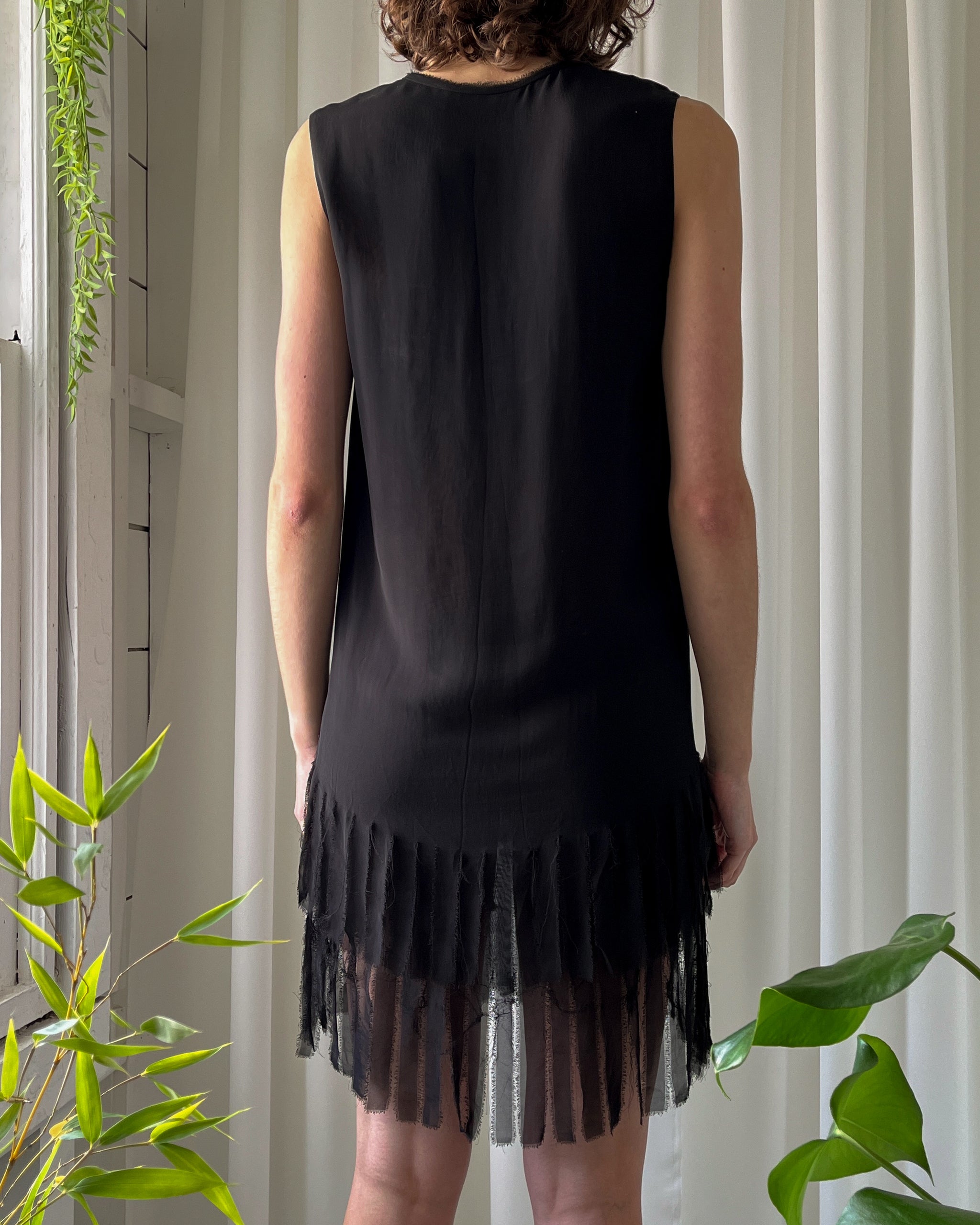 Early 00s Moschino Fringe Dress | S - Lucky Vintage Early 00s Moschino Fringe Dress | S - Lucky Vintage