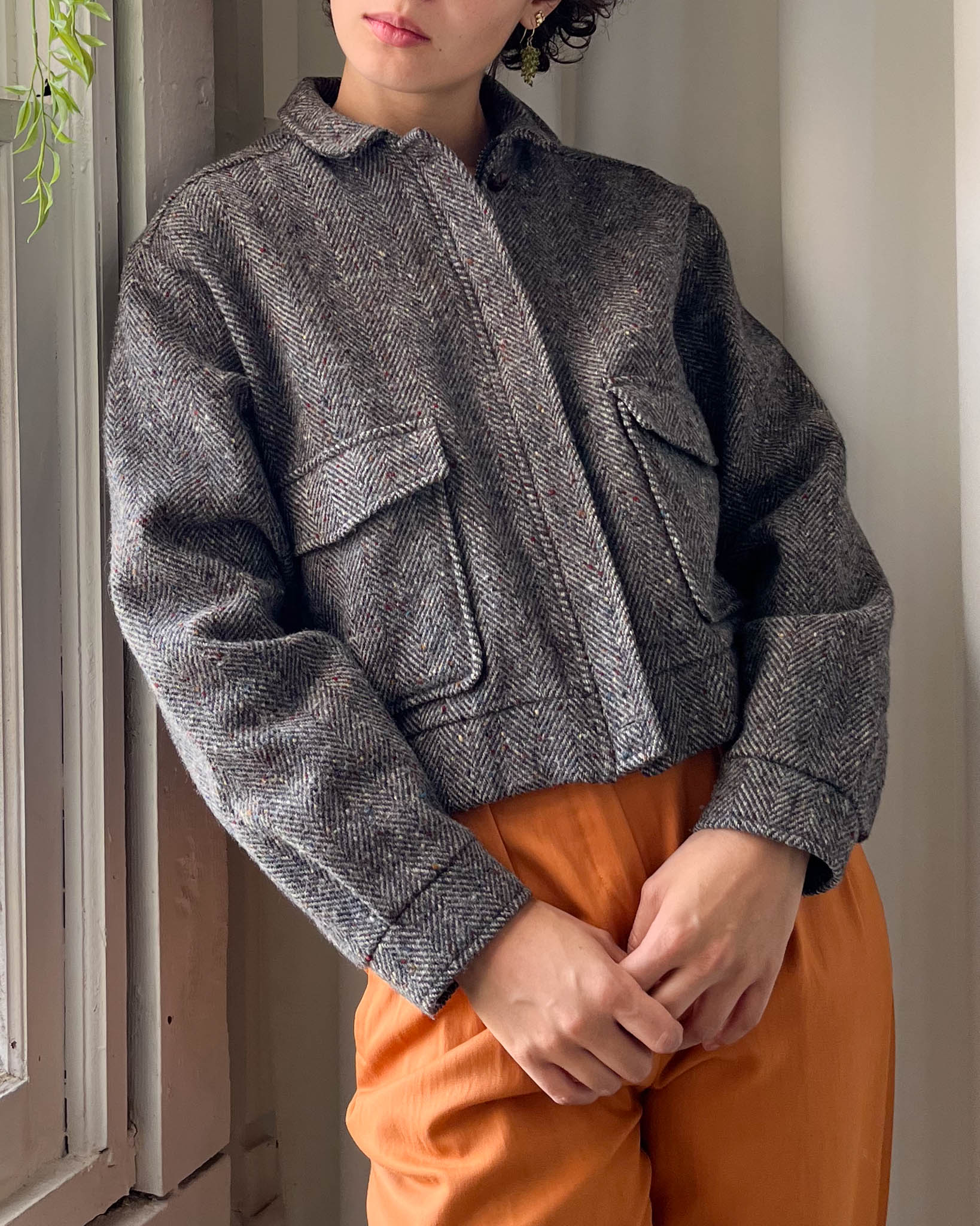 80s Tweed Wool Jacket