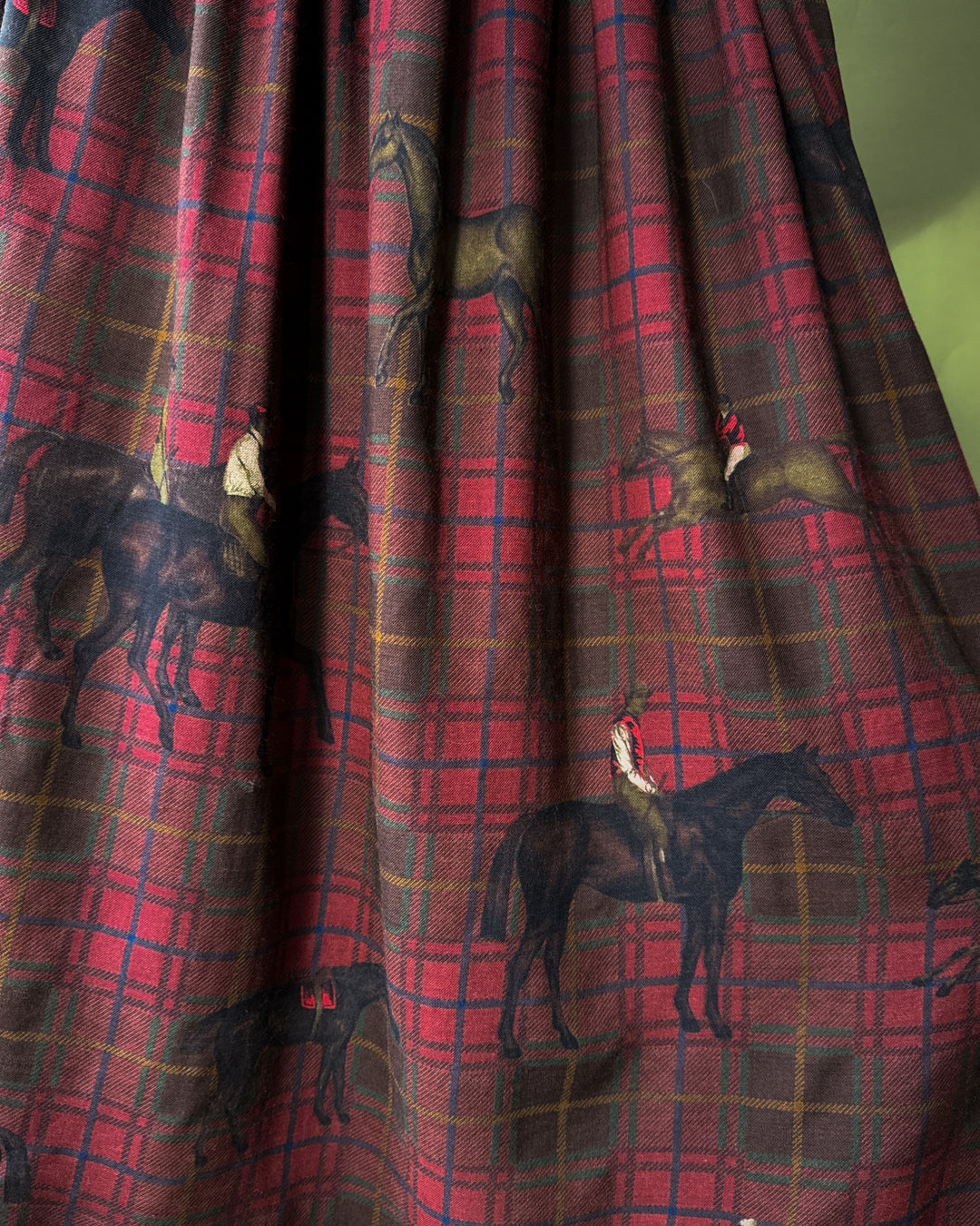 80s Ralph Lauren Equestrian Print Skirt | S