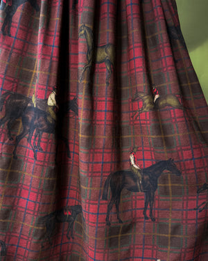 80s Ralph Lauren Equestrian Print Skirt | S