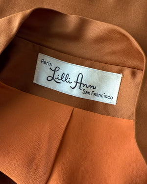 60s Lilli Ann Silk Suit | S