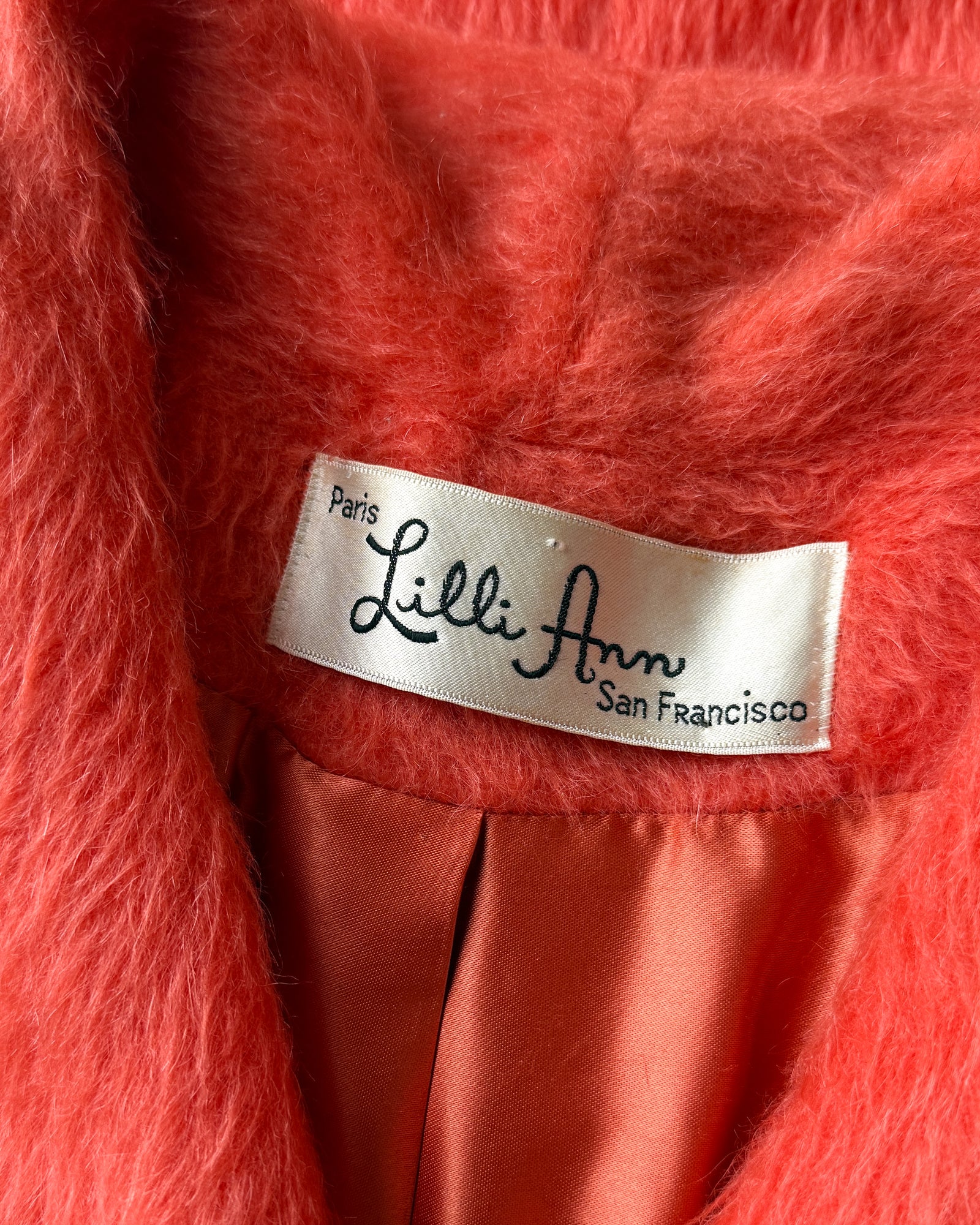 60s Lilli Ann Mohair Coat | S-L