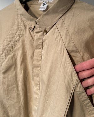 80s Versace Beige Cotton Shirt | L