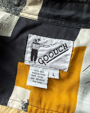 90s Picasso Print Silk Shirt | XL