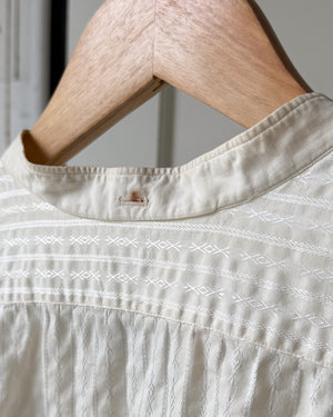 Antique Collarless Dress Shirt | L