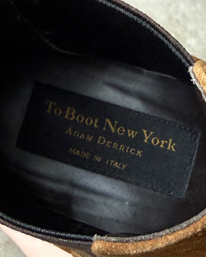 90s Brown Suede Chelsea Boots | 9