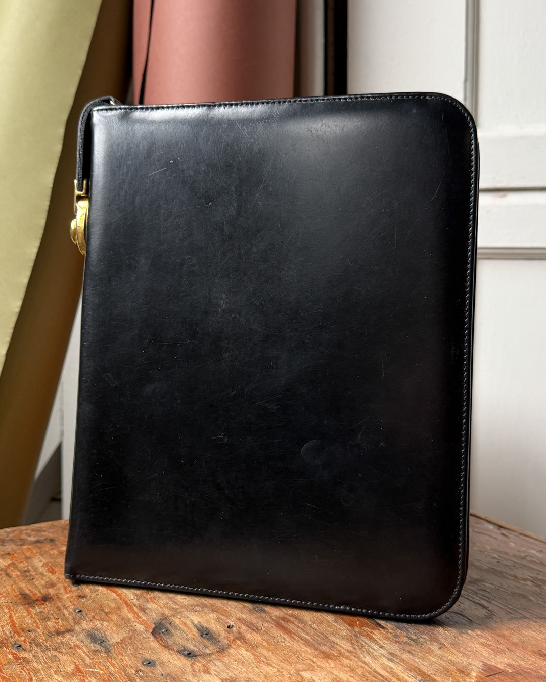 Smythson Leather Writing Folder - Lucky Vintage