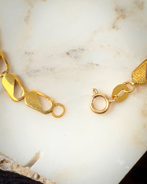 18K Gold Lobster Link Bracelet