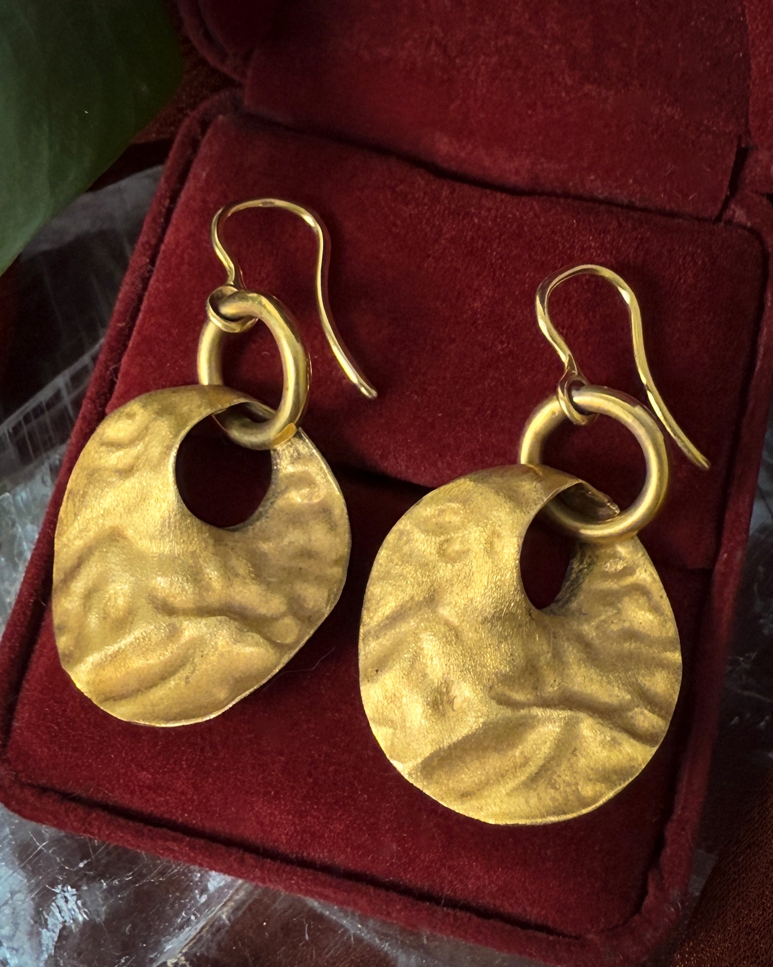 18K Gold Dangle Earrings