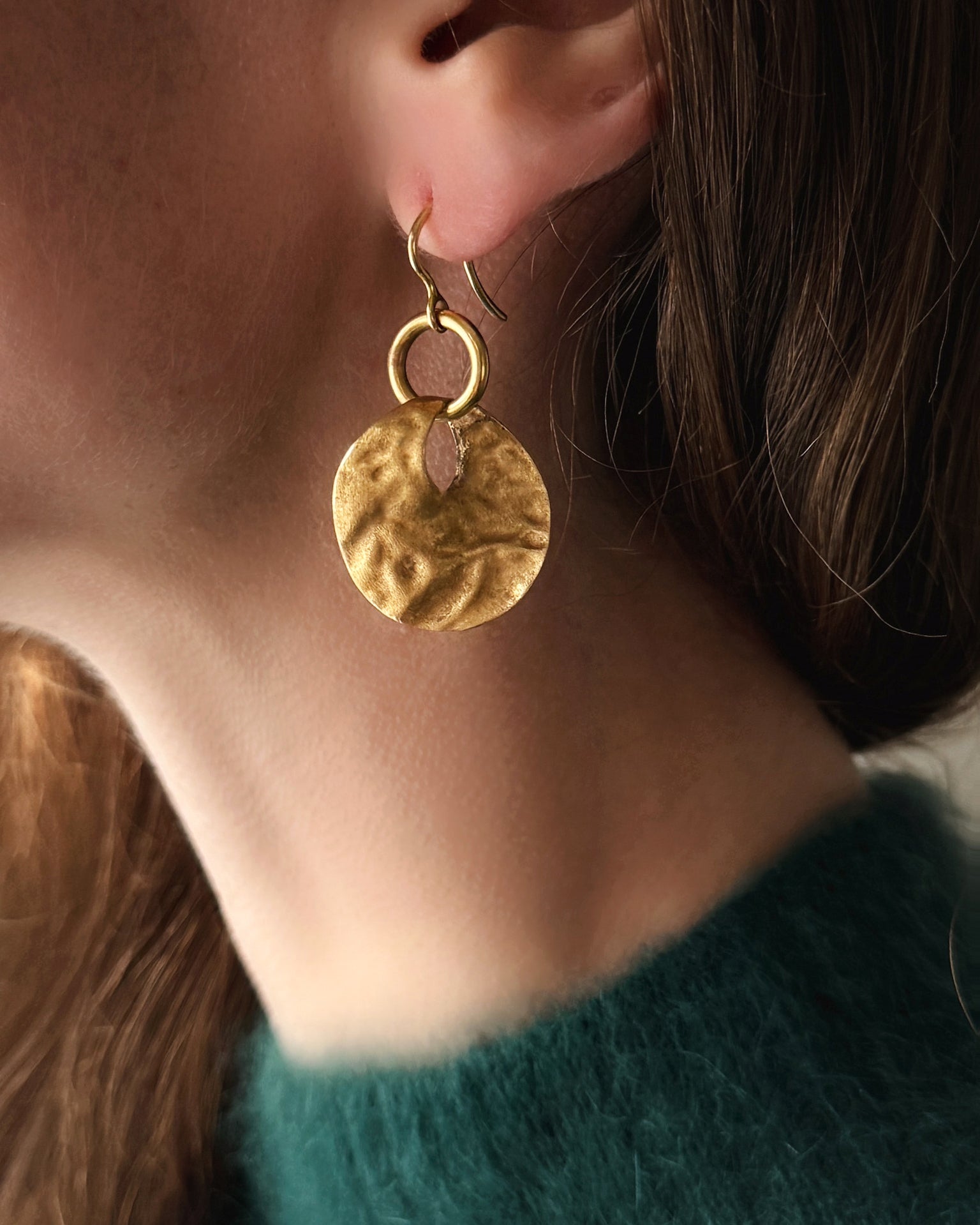 18K Gold Dangle Earrings