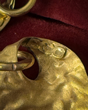 18K Gold Dangle Earrings