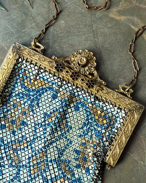 20s Mandalian Floral Mesh Purse