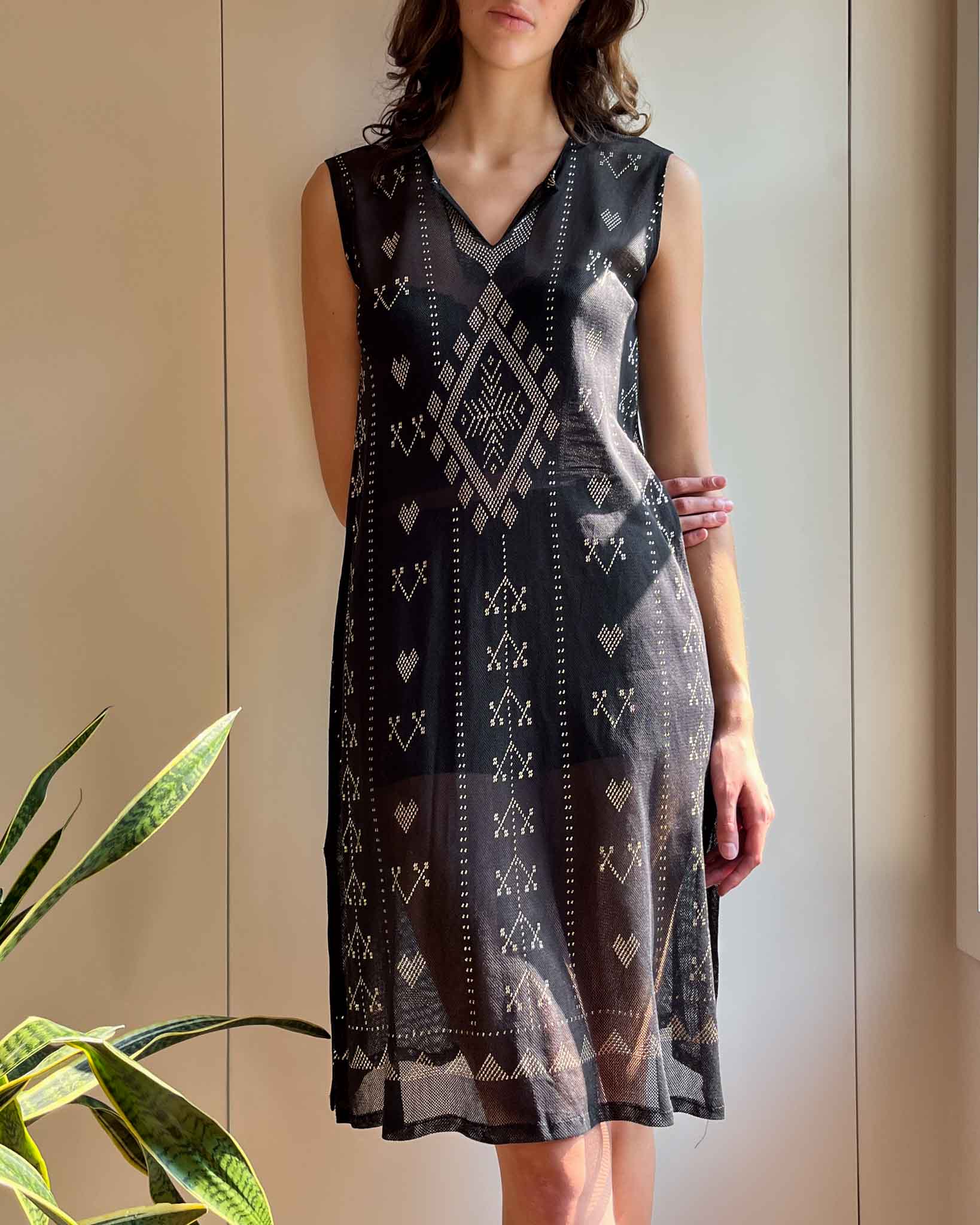 20s Black Assuit Dress