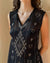 20s Black Assuit Dress | S