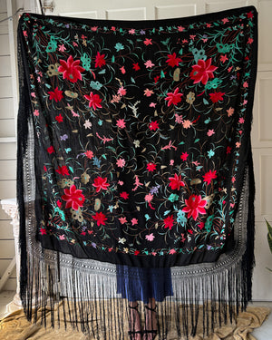 20s Silk Piano Shawl