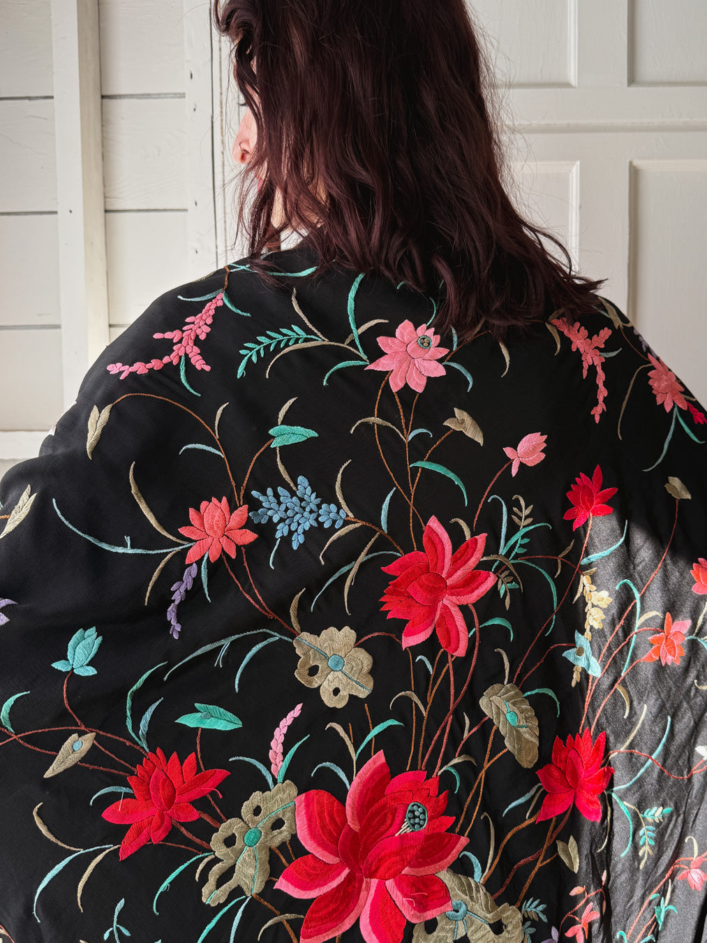 20s Silk Piano Shawl