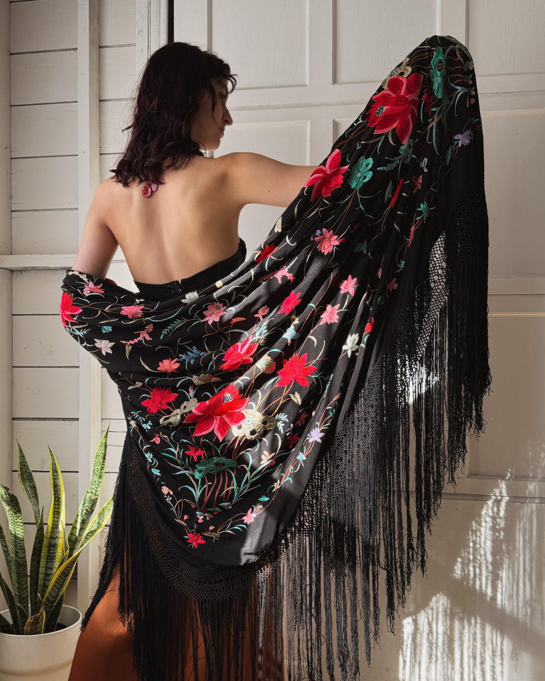 20s Silk Piano Shawl