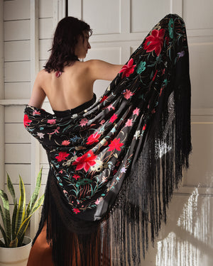 20s Silk Piano Shawl