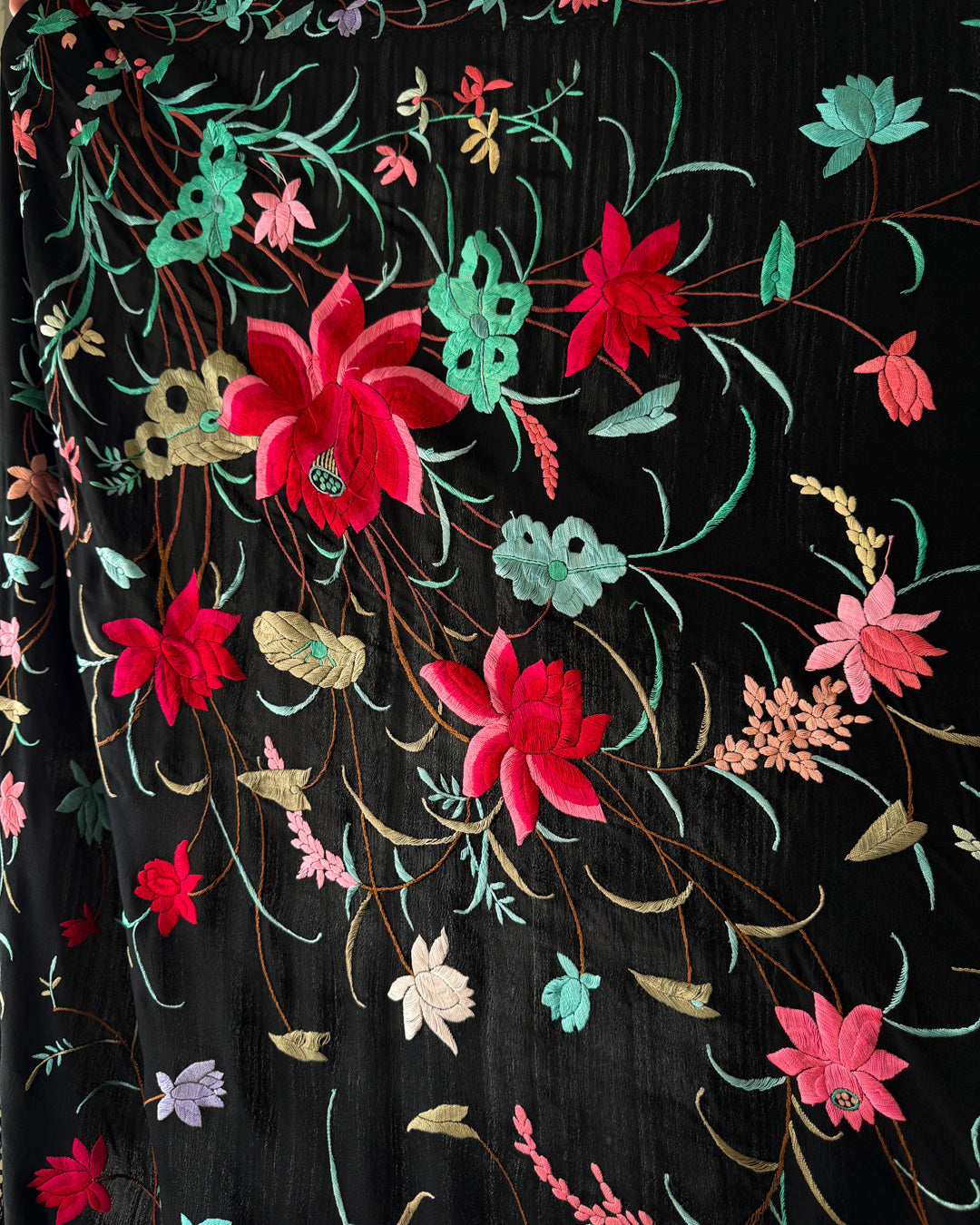 20s Silk Piano Shawl