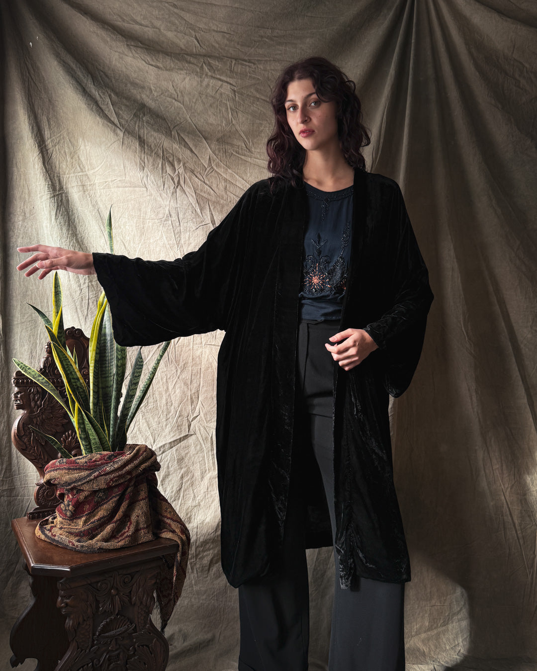 20s Silk Velvet Jacket | OSFM