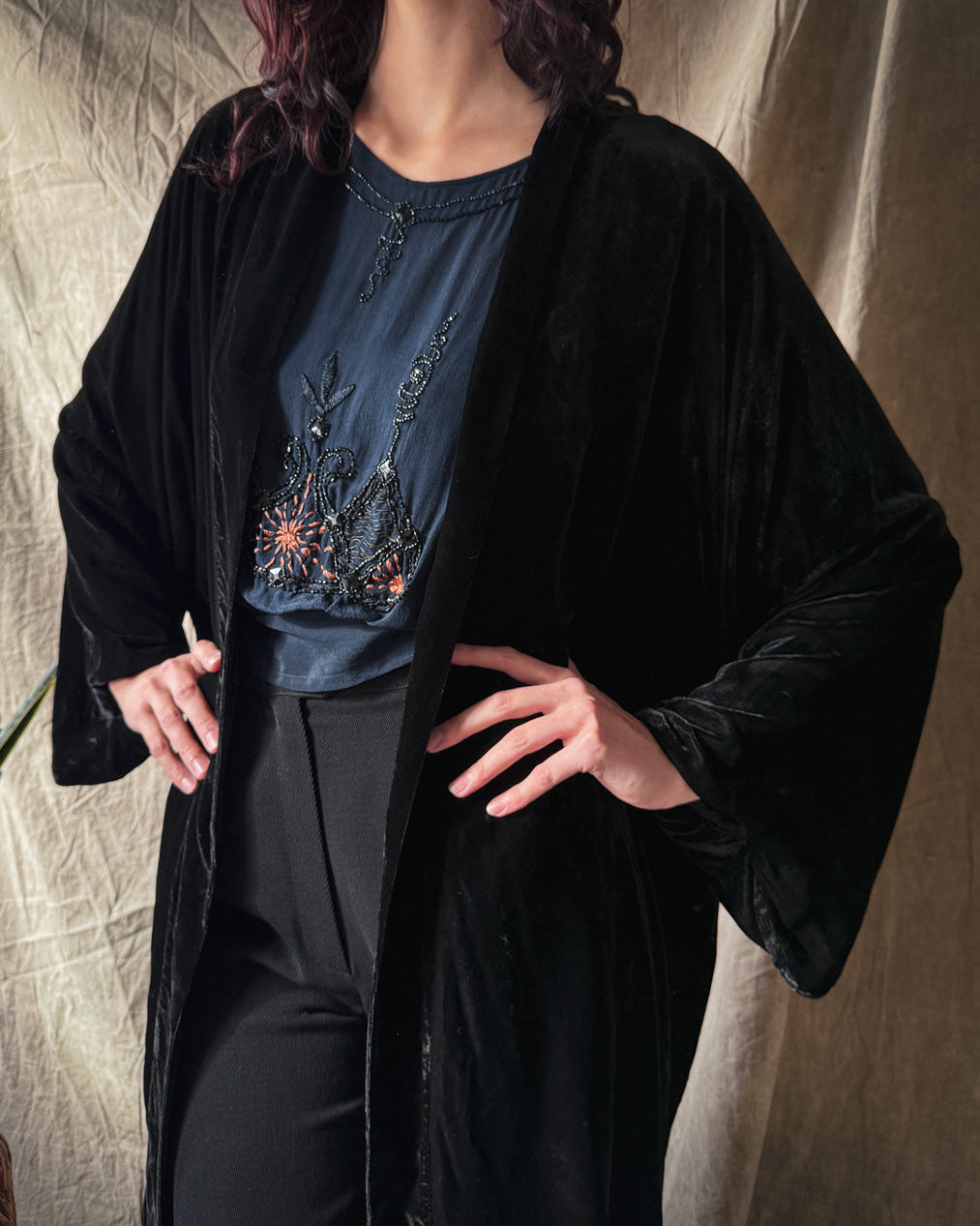 20s Silk Velvet Jacket | OSFM