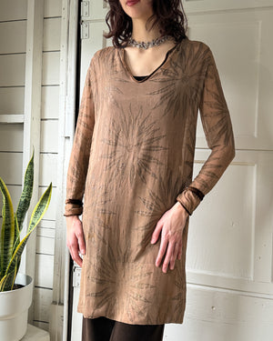 20s Sheer Metallic Tunic | S