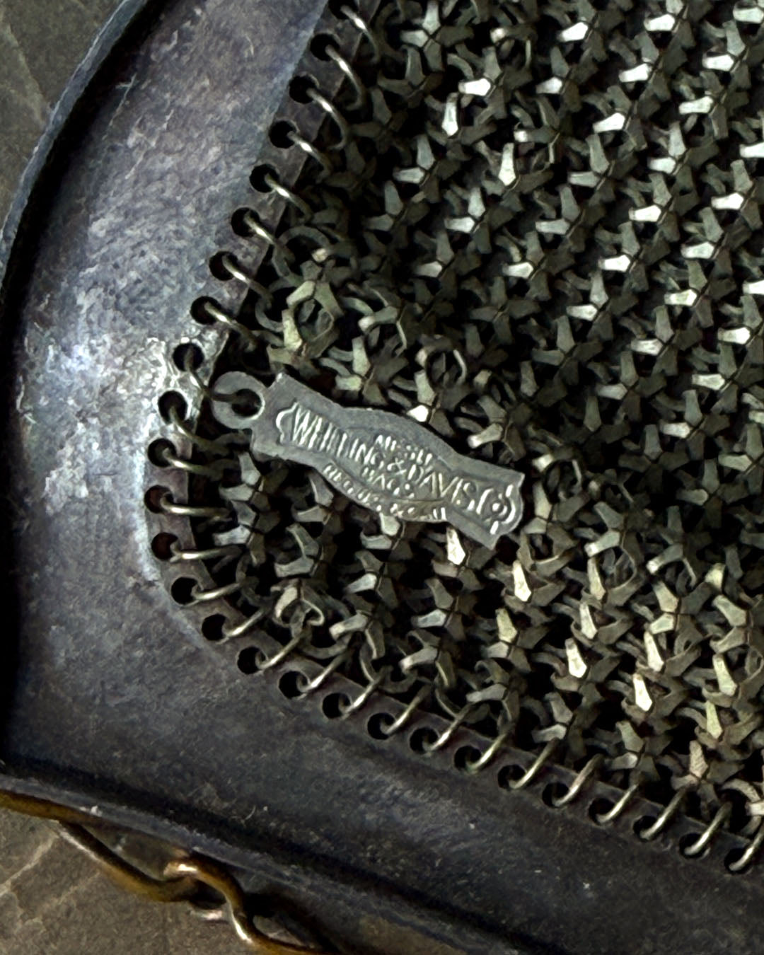 20s Whiting & Davis Figural Mesh Purse